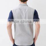 T Shirts Stripes Designs Contrast Sleeve Collared Mens Polo Shirt thumbnail-4