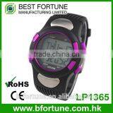 LP1365 Plastic Case LCD Stainless Steel Case Back Pedometer Crane Sports Heart Rate Monitor Sports Watch thumbnail-1