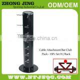 15 Piece Cable Attachment Club Pack With Rack&Cable Attachment&Straight Bar With Revolving Hanger thumbnail-3