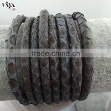 Handmade Craft DIY Products Grey Python Leather Snake Skin Cord Exotic from Thailand Bangkok