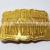 Personalized Quality Golden Long Horn Bull Western Belt Buckle thumbnail-2