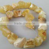 Hot Sale Natural Spring Yellow Jade Specimen Loose Gemstone