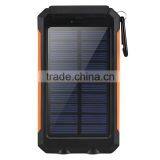 Wholesale 8000mah Portable Waterproof Solar Charger for Mobile Phone