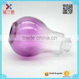 New Arrival!! Unique Color Glass Bottle, Bulb Colored Lamp Bulb Bottle, 200ml Purple Bulb Bottle for Beverage With Silver Cap thumbnail-6