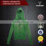 Freshing Green Girl's Longsleeves Cheap Hooded Sweatshirts Hoodie Wholesale