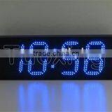 6 Inch 4 Digit Blue Ultra Bright Outdoor Led Clock
