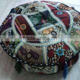 Cotton Patchwork Cushion Covers Puffs Ottoman-10