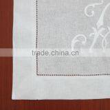 Monogram White Linen Table Runner thumbnail-3