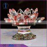 Personalized Wedding/Party/ home decorative lotus flower shaped crystal glass holder