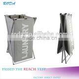 600D Oxford Cloth Durable Portable and Folding Dirty Clothes Basket,Garment Laundry Basket Closed thumbnail-1