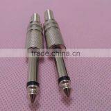 Mono Audio System Black 6.5 Male Connector Adapter for Cable