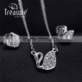 IN STOCK Yiwu Ladies Accessories Copper Zircon Fashion Jewelry Set thumbnail-5