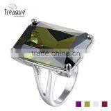 Gemstone Jewelry Body Crystal Jewelry 925 Silver Ring Zircon Ring China Factory thumbnail-1