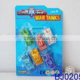 Cheap Kids Toy Small Plastic Free Wheel Glider Tank Toy 4pcs thumbnail-3