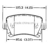 brake pad price D1108 1K0698451 for Audi VOLKSWAGEN Skoda rear bendix brake pad