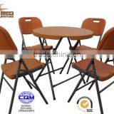 80cm round plastic banquet table set