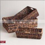 Water Hyacinth Basket . Brown Color thumbnail-1