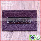 Embossed Jean Metal Logo Plate Real Custom Leather Patches PU Patch For Beanies thumbnail-2