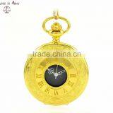 Fashion retro Roman gold necklace watch pocket watch gold plated