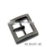 40mm Old Nickel Plated Burnish Nickel Antique Nickel Fabric Belt Buckle