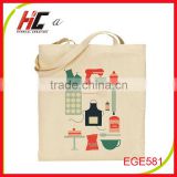wholesale organic customized printed small cotton bag tote shopping bag