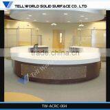 Top Quality 100% Acrylic Solid Surface Wholesale Reception Desk for Restaurant/hotel thumbnail-1