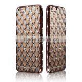 C&T Luxury Bling Rhinestone Frame Slim Clear TPU Bumper Case for Apple Iphone 6s Quality Choice thumbnail-2