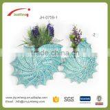 home & garden glazed blue conch decorative ceramic succulent pots for wall