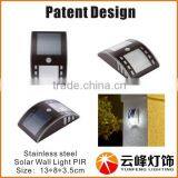 New Patent 3 SMD LED Solar Wedge Light PIR Solar Led Outdoor Wall Light Solar Led Outdoor Wall Light thumbnail-3