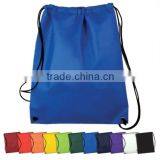 Non-Woven Logo Drawstring Backpack - Cinch Up - 14.5"w x 17.5"h x 0.13"d thumbnail-1