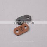 Color PU Leather Label With Custom Logo Backpack Pig Nose Leather Cord End Stoppers thumbnail-4