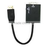 720P 1080i 1080P HDMI Male to VGA TV AV HDTV Converter Adapter With Audio Cable thumbnail-3