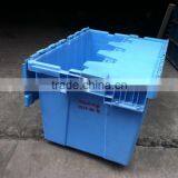 50Litre/54L Sale Plastic Boxes With Lid,Stackable Hinged Plastic Tote Boxes,Plastic Box With Hinged Lid thumbnail-3