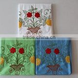 Embroidred sun flower 3pcs bed sheet for hot sale to Africa
