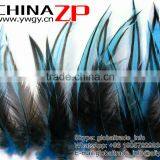 CHINAZP Good Quality Cheap Feather Size From 10cm to 15cm Dyed Blue Lace Medium Rooster Feathers for Wedding Decoration thumbnail-3