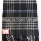 cashmere checked scarf