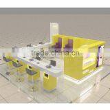 Mall Eyebrow Threading Kiosk With Barber Station thumbnail-4