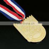 Custom Gold Metal Souvenir Hiking Award Medallion thumbnail-3