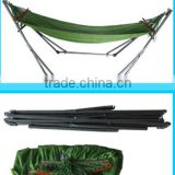 cheap foldable camping hammock with steel stands