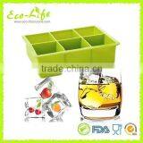 6 Big Square Silicone Ice Cube Tray Mold for Whisky & Beer thumbnail-2