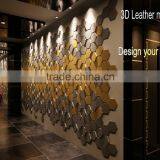 Quick Decor Idea 3D Self -stick Leather MOSAIC Easy DIY Hexagon thumbnail-1