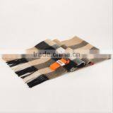 Wool Checked Female Tassels Winter Scarf thumbnail-5