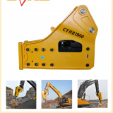 Hydraulic breaker hammer for rock and stone