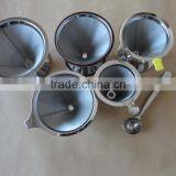 YS Manufacturer Stainless Steel Pour Over Coffee Dripper Maker With Stand- Coffee Filter and Brewer With Coffee Scoop With Clip
