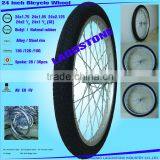 24 Inch Bicycle Wheel (24x2.125 , 24x1.75, 24x21/2, 24x13/4) thumbnail-1