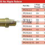 PF216 Hex Nipple Reducer,Pipe Fitting,Brass Fitting,Control Valve thumbnail-6