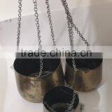 Hanging Antique Planter With Chain thumbnail-1