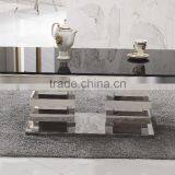 C414 Rectangle Glass Coffee Table Modern Furniture thumbnail-2
