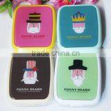 Supply Fashion Cute Cartoon Mr. Beard Contact Lens Box