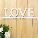 White LOVE Letters Modern Clothes Hangers Coa Track Coat Hook Hanging Wall Hanging Wooden Letter Wall Hook thumbnail-1